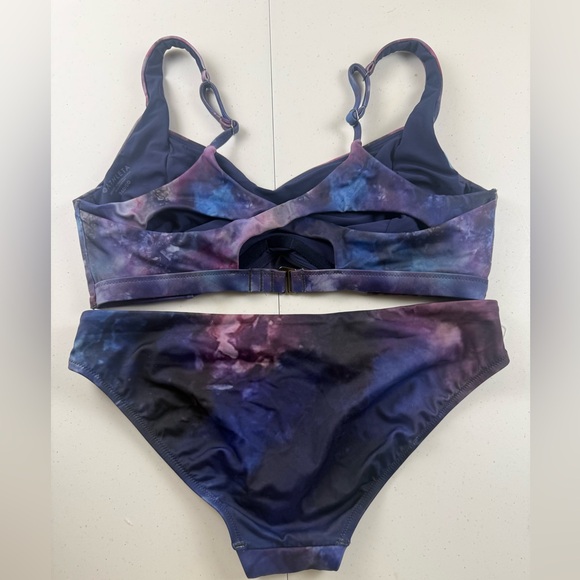 Athleta Multicolor Tie-Dye Bikini Set — Purple & Blue Hues - Picture 2 of 5